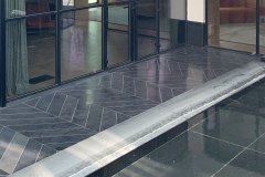 Equal grade elevations inside and outside