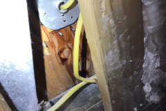 Inner wall leak from window