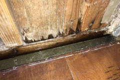 Inner wall leak from window