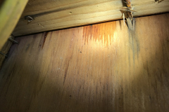 Inner wall leak from window