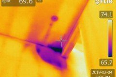 Water in the ceiling and the walls