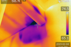 Water in the ceiling and the walls