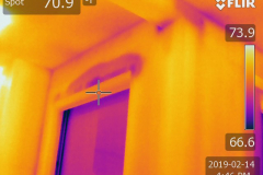 Water above door