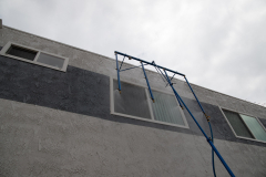 Window water intrusion testing retrofit windows in Los Angeles