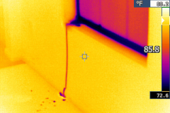 Santa Clarita Thermography image of window leaking