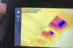 Infrared image of leaking